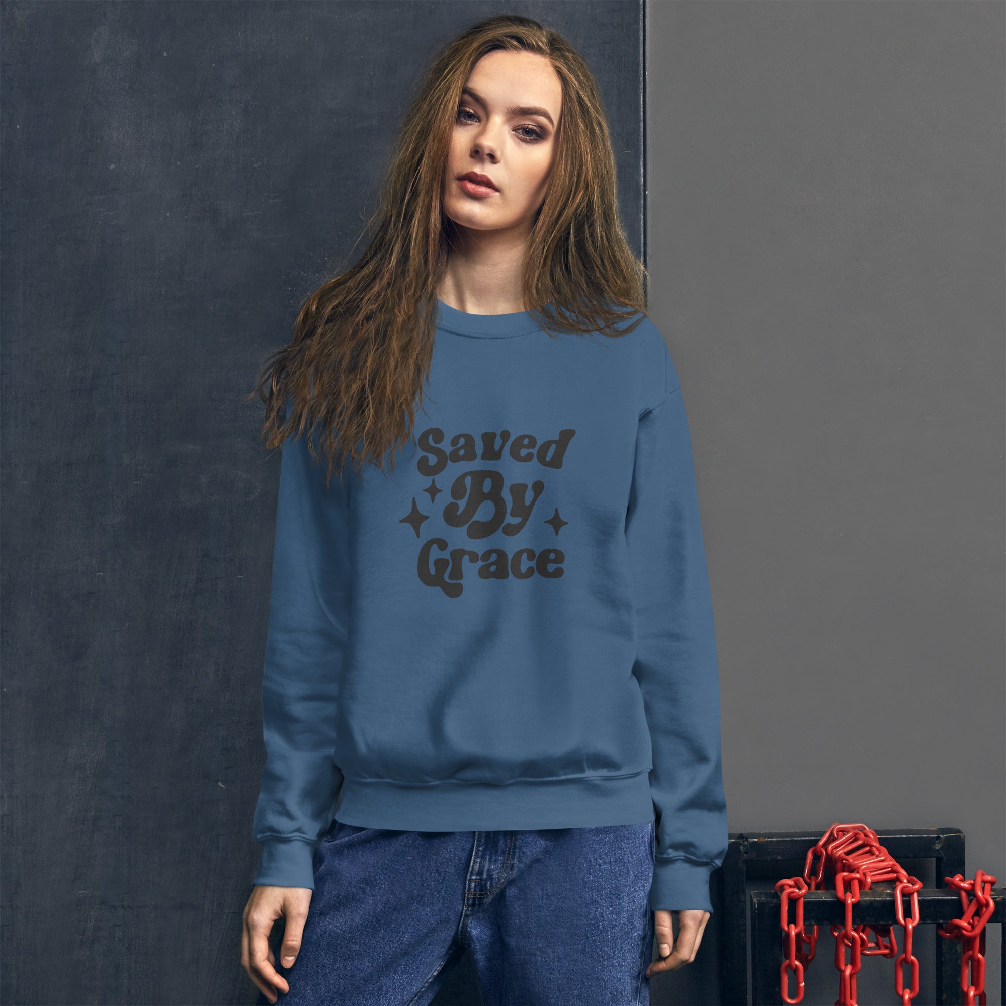 Saved By Grace Sweatshirt – Clean Slate Clothing Co.